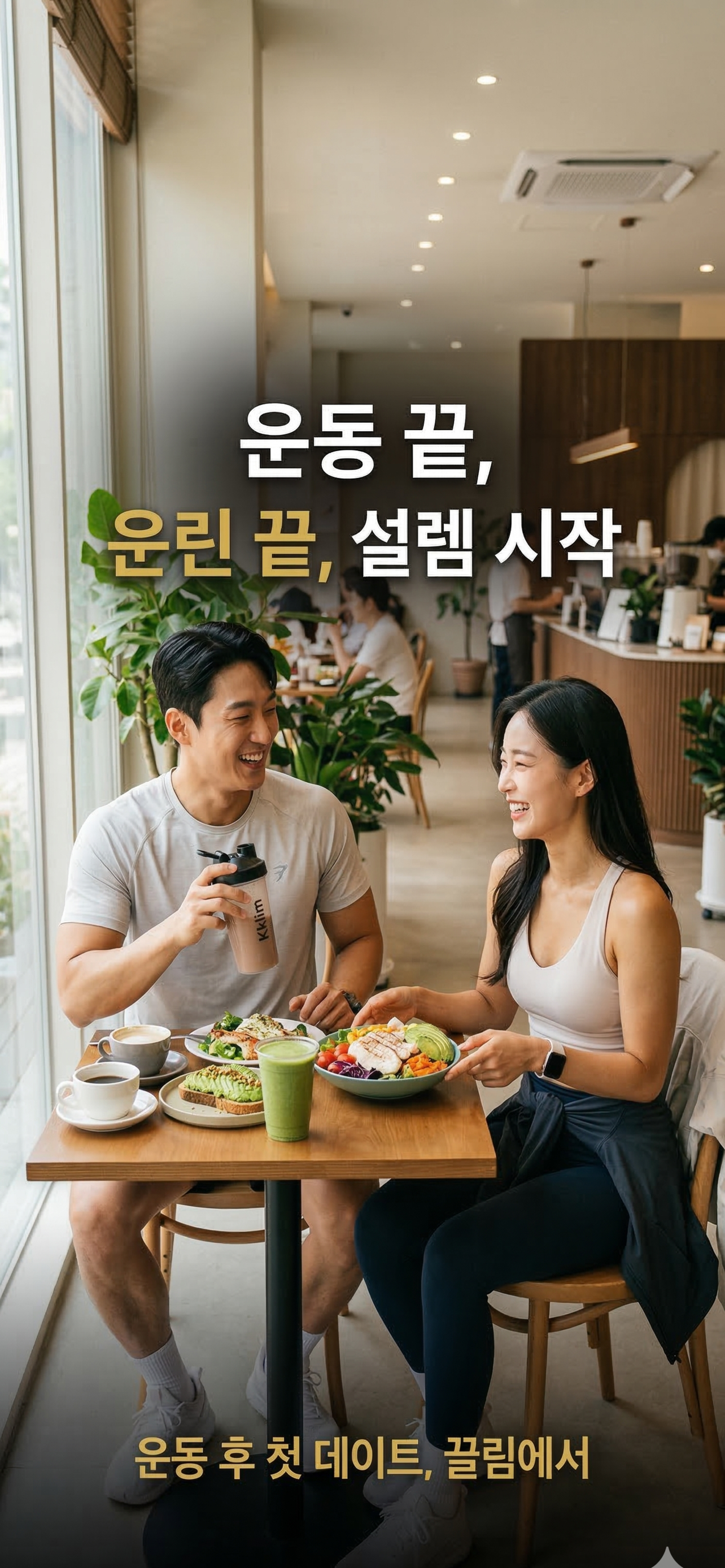 운동 후 카페